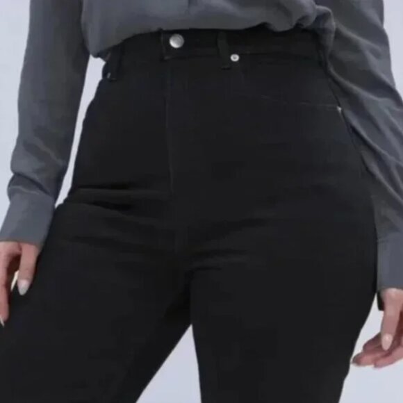 Everlane Curvy Way High Jeans - Coal Black 33 - Picture 3 of 12